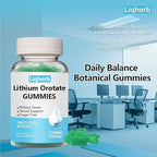 Lithium Orotate 5mg Gummies for Mood Support & Stress Management - Vegan Sugar-Free, Non-GMO, Gluten Free, Grape Flavor, 120