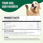 120 Chews Hip and Joint Supplement for Dogs - Glucosamine, Chondroitin & MSM,Dog Joint Supplement - Mobility, Flexibility & Cartilage Support - Bacon Flavor