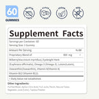 Bilberry Extract Gummies for Eye Health Support, 7-in-1 Herbal Supplement for Vision & Eyes Strain w/Eyebright Herb Lutein & Zeaxanthin, Alternative to Bilberry Powder Capsules. 60Count