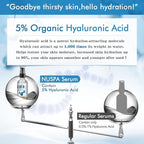 100% Pure Hyaluronic Acid Serum for Face Neck Body with Vitamin C Vitamin E for Skincare Hydrate, Moisturizer, Plump Skin, Reduce Wrinkles, Anti Aging Serum, 2 Oz