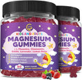 (2 Pack) Magnesium Glycinate Gummies for Kids & Adults, Sugar Free Magnesium Glycinate 400/200mg Supplement with Chamomile, Lavender, L-Theanine & GABA, B6, D3 & K2 for Relax, Brain, Immune Support