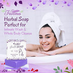 FIVONA Yoni Care Kit 6 in 1 - pH Balanced Natural Yoni Oil, Herbal Soap Bar for Feminine Wash, Detox V Steam Herbs Blue Moon, Foldable Sitz Bath Steam Pot, Hand Flusher and Drawstring Storage Bag