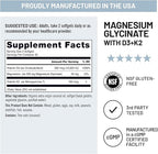 NatureWise Magnesium Glycinate 550mg + High-Dose 10000 IU Vitamin D3 K2 100 mcg - D3 K2 Magnesium Supplement - Chelated for High Absorption - Bone Support - Non-GMO, USA Manufactured - [30-Day Supply]