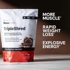 Novex Biotech TripleShred Protein Powder – Lean Muscle & Metabolism Support with Thermogenic Blend, Caffeine, Green Tea & Coffee Bean – Weight Management Formula, Chocolate Fudge, 20 Servings