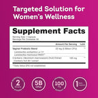 Florawell® Vaginal Probiotics for Women – pH Balance, Healthy Odour, UT & Intimate Health - Vaginal Health Supplement with Cranberry Extract - 30 Oral Capsules