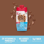 SlimFast Meal Replacement Shake, Original Cappuccino Delight, No Added Sugar, Meal Replacement Shakes, 10g Ready to Drink Protein, 5g Fiber, 25 Vitamins and Minerals, 11 Fl. Oz, 12 Count