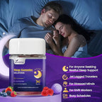 9-in-1 Melatonin Gummies 10mg, Natural Herbal Sleep Aids for Adults, Sleep Gummies with Magnesium Glycinate, Valerian Root, L-Theanine and Vitamin B6, etc, 45 days supply, Non GMO, Berry Flavored
