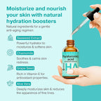 Double Size (4oz) Hyaluronic Acid Serum for Face 3.5%, Hyaluronic Acid Moisturizer, Hydrating Serum, Moisturizing Hyaluronic Acid Serum, Seaweed, Chamomile, Glow Face Serum for Women