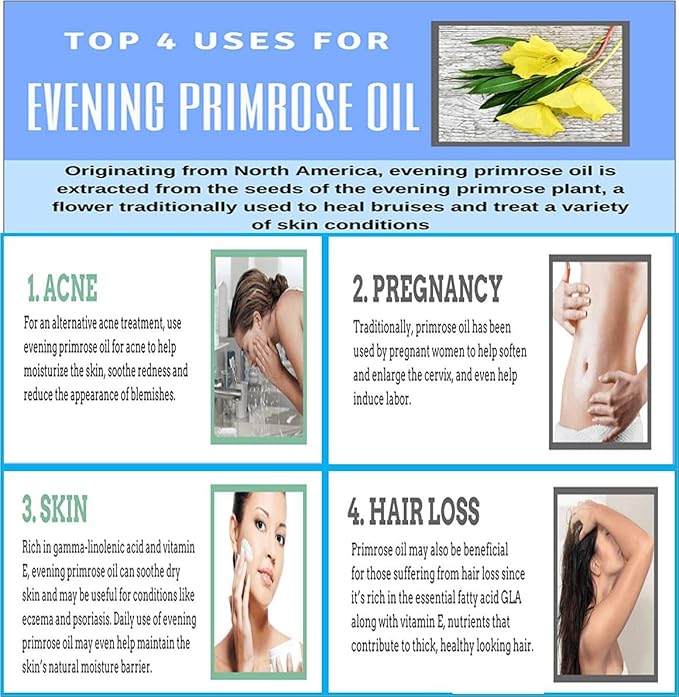 Nutridom Evening Primrose Oil Omega-6 & GLA 500mg 200Softgels