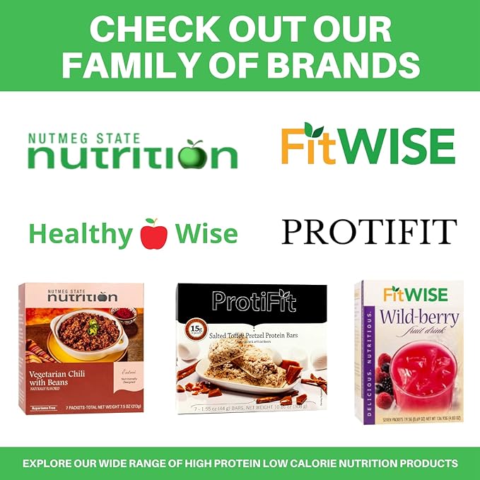 PROTIFIT - High Protein Wafer Bar, 15g Protein, Low Calorie, Low Carb, Low Fat, Trans Fat Free, Cholesterol Free, Ideal Protein Compatible, 5 Servings Per Box (Variety)