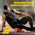 Flavored creatine monohydrate Gummies Sugar Free,Pre Workout Supplements creatine Gummies for Men&Women,Gym Supplements,Supports Muscle Growth,Recovery,Strength,Energy Boost（120 Count）-Mango