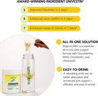 Univera RegeniCARE Gift Set with Bottle and Frother – Joint Support with Glucosamine, Univestin, MSM, Chondroitin – 30 Servings, Lemon