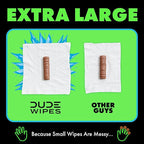 DUDE Wipes MentHOLE XXtreme Flushable Wipes - Menthol Infused Extra-Large Adult Wet Wipes - 3 Pack (144 Count) - Infused with Menthol for a Cooling Sensation - Septic and Sewer Safe