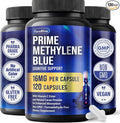 FloraBliss 120 Methylene Blue Capsules (16 mg per Capsule) - Formulated with Natural Cacao (250 mg) and Vitamin C Ester (35 mg) for Added Support, 120-Day Supply | Vegan, Non-GMO, Gluten-Free