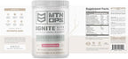MTN OPS Ignite Lite Sugar Free Energy Drink Powder with 100mg Caffeine, Nootropic Blend for Energy & Focus, L Arginine & L Citrulline for Endurance, 45 Servings, Strawberry Daiquiri