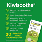 Kiwisoothe Chewable Tablets for Digestive Wellness - Tasty Kiwifruit Flavored Extract for Debloating for Women & Men - Supports Bowel Regularity & Bloating Relief - Gluten & Lactose Free, GMO-Free