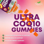 CoQ10 Gummies for Adults - Coenzyme Q10 100mg Per Serving - 3X Strength, High Absorption Antioxidant Supplement for Heart Health Support & Energy Production - Co Q10 (Coq 10) Supplements - 30 Gummies