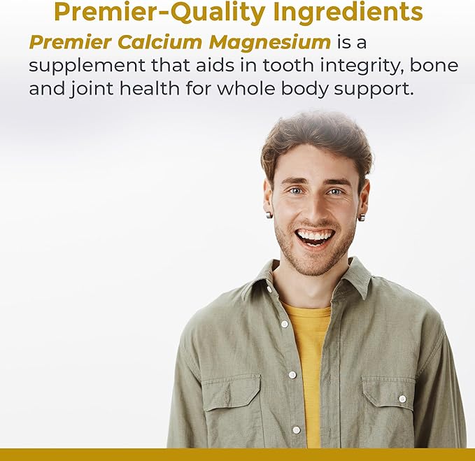 Premier Research Labs Calcium Magnesium Powder - Natural Coral Calcium Powder for Bone Health, Mix with Water for Alkaline PH Balance - 8 oz