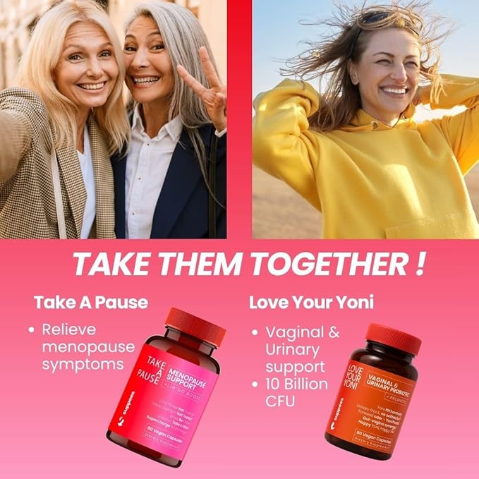 Vitex Chasteberry Supplement for Women – Non-Hormonal Menopause Support with Ashwagandha, Maca & Rhodiola – Hot Flashes, Night Sweats & Mood Support – Vegan, 60 Days Supply
