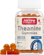Jarrow Formulas® Theanine 100 mg Gummies, Dietary Supplement That Promotes Calmness, 60 Apple-Flavored Gummies, 60 Day Supply