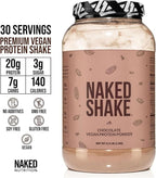 NAKED Shake - Chocolate Protein Powder - Plant Based Protein Shake with Mct Oil, Gluten-Free, Soy-Free, No Gmos Or Artificial Sweeteners - 30 Servings (Pack of 2)