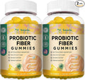 Totaria Probiotic Fiber Gummies, Pineapple Flavor, 60 Gummies per Bottle, 2 Bottles
