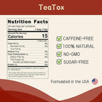 Teatox Herbal Tea for Hormone Balance, Menstrual, PMS | 100% Natural & Organic Tea | PCOS & Menopause Support | Antioxidant & Anti-Aging With Ginger, Red dates & Goji Berries (24 Bags)