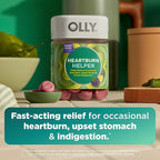 OLLY Heartburn Helper Gummy Supplement, Fast Relief of Occasional Heartburn,* Tricalcium Phosphate, Berry Breeze Flavored, 20 Servings - 40 Count