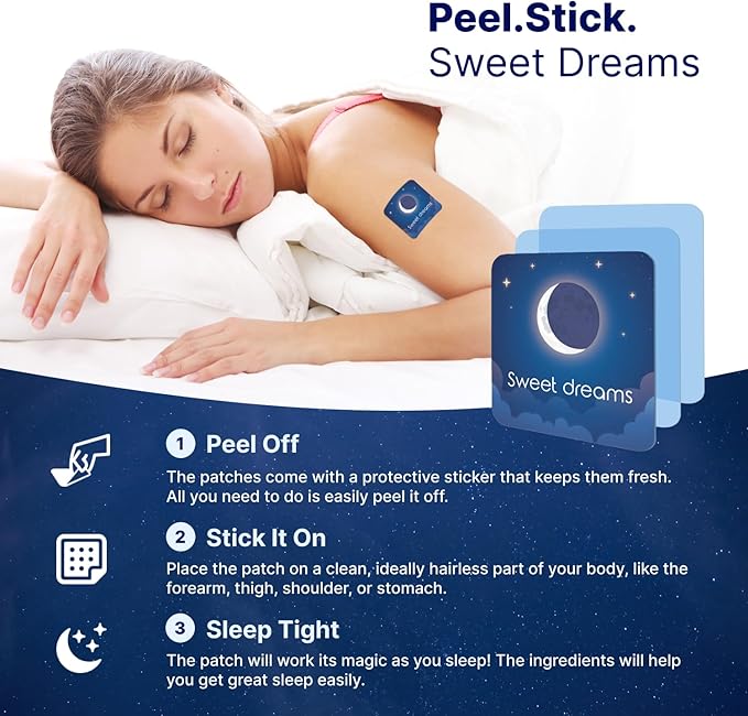 Wellamoon Original Sleep Patches for Adults Extra Strength | Sleep Patch with Melatonin & Valerian | Skin-Friendly & Cruelty-Free | Long-Lasting Night Comfort for Men & Women | Pack of 3 x 28 Patches