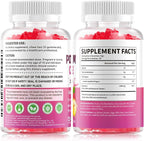 Potassium Citrate Gummies 1200mg, Sugar-Free Potassium Supplement for Adults Women & Men, Supports Leg Cramps & Muscle & Heart Health, Vegan, Gluten Free - Raspberry Flavor (60 Count)