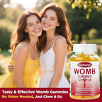 Womb Gummies for Women Ovary & Uterus Cleanse Detox, Pineapple Feminine Balance Fertility Gummies to Help Get Pregnant, Vegan Fertility Support, Gluten-Free, 60 Count