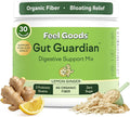 Feel Goods Gut Guardian, Gut Health Powder Drink Mix - Probiotic Fiber Powder with Prebiotics & L Glutamine for Digestive Health, Bloating Relief & Digestion Support - Zero Sugar & Organic Flavor