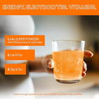 EBOOST Energy Drink & Electrolyte Powder Drink Mix - Super Powder Orange with No Added Sugar, Blend of Vitamins, Nootropics, Natural Caffeine & Hydration - Pre & Post Workout - 40 Serving Tub
