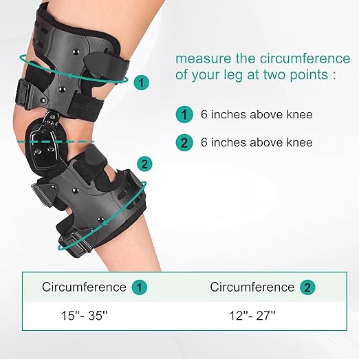 Unloader Knee Brace - Lightweight, Low Profile OA Knee Brace for Arthritis Pain Knee Joint Pain and Support - Premium Knee Support for Medial and Lateral Knee Pain Black(Left Leg)
