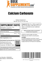 BulkSupplements.com Calcium Carbonate Powder - Calcium Carbonate Food Grade, High Absorption - Gluten Free, 1.25g per Serving, 1kg (2.2 lbs) (Pack of 1)