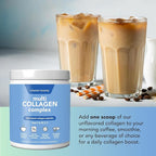Vitamin Bounty Multi Collagen Complex - Hydrolyzed Collagen Peptides Types I, II, III, V & X - Supports Skin Elasticity, Joint Health, Hair & Nail Growth - 50 Servings