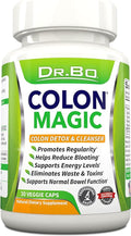 Colon Cleanse Detox Formula - Natural Bowel Cleanser Pills for Intestinal Bloating & Fast Digestive Cleansing - Daily Constipation Relief Supplement Gut, Belly, Stomach - Women Men Herbal Weight Flush