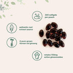 Micro Ingredients Red Panax Ginseng Supplement 300 Softgels | High Potency Korean Ginseng Root Extract| Supports Energy & Immune Health | Non-GMO*