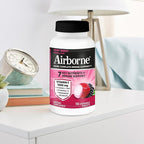 Airborne Vitamin C 1000mg (per Serving) - Very Berry Chewable Tablets (116 Count in a Bottle), Gluten-Free Immune Support Supplement, with Vitamins A C E, Zinc, Selenium, Ginger, Antioxidants