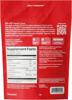 Humann Vitamin D3 + K2 Chews - High Potency Vitamin D 5000iu (125mcg) Helps Support Healthy Mood, Immunity, Cardiovascular, Respiratory Health & Bone Health, Mixed Berry Flavor, 30 Count
