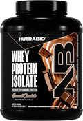 NutraBio 100% Whey Protein Isolate Protein Powder, 25g Protein with Complete Amino Acid Profile, Non-GMO, Soy & Gluten Free, Low Carb, Low Calorie Whey Protein Powder, Gourmet Chocolate, 5 Lbs