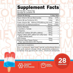 TransformHQ Energy & Focus Powder (Rocket Pop) - Boost Shot Clean Energy Drink Mix - Sugar Free - Non-GMO, Gluten-Free - 28 Servings
