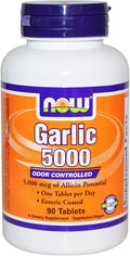NOW Foods by Now Garlic 5000 Ordor Controlled 90 Tablets