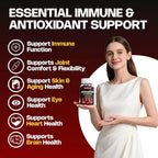 Astaxanthin Gummies, 12mg Per Gummy 24mg Max, Astaxanthin Supplements with Vitamin A/C/D/E, Resveratrol, 14-IN-1 Antioxidants Blend for Women Men, Skin, Eyes, Immune Support, Sugar Free, Vegan, 60 Ct