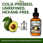 Pure Carrier and Essential Oils for Skin Care, Hair, Body Moisturizer for Face-Anti Aging Skin Care (Avocado Oil Organic, 4oz)