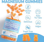 Magnesium Glycinate Gummies, Magnesium Glycinate with L-Threonate, Ashwagandha, L-Theanine, Magnesium Supplements for Women & Men