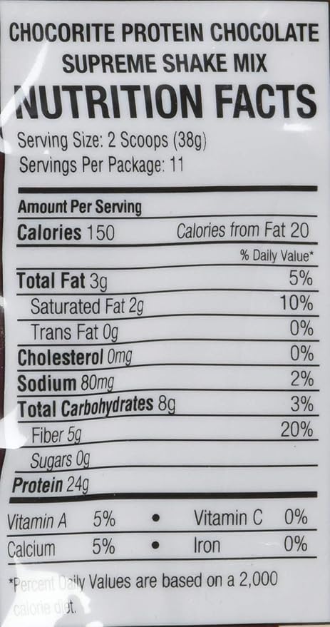 ChocoRite Protein Chocolate Supreme Shake Mix, Chocolate Supreme, 15.3 Ounce