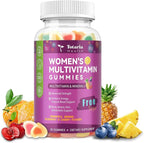 Totaria Sugar Free Womens Multivitamin Gummies with Iron, Women's Multivitamin w/Vitamins C, D3 K2, B12, B6, Filled Gummies for Daily Nutritional Support| Immune Support| Skin Health, Mixed Flavors