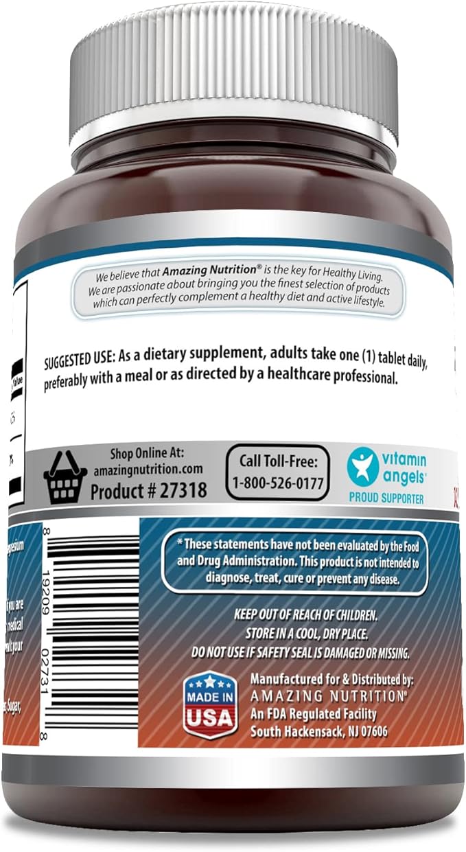 Amazing Formulas Calcium with Vitamin D3 Supplement | Tablets | Non-GMO | Gluten-Free | Made in USA (1 Pack | 250 Count)