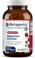 Metagenics Magnesium Glycinate - Highly Absorbable Magnesium Supplement for Sleep, Stress Relief & Muscle Relaxation* - Supports Bone, Heart & Nerve Health* - Non-GMO, Gluten-Free - 120 Tablets